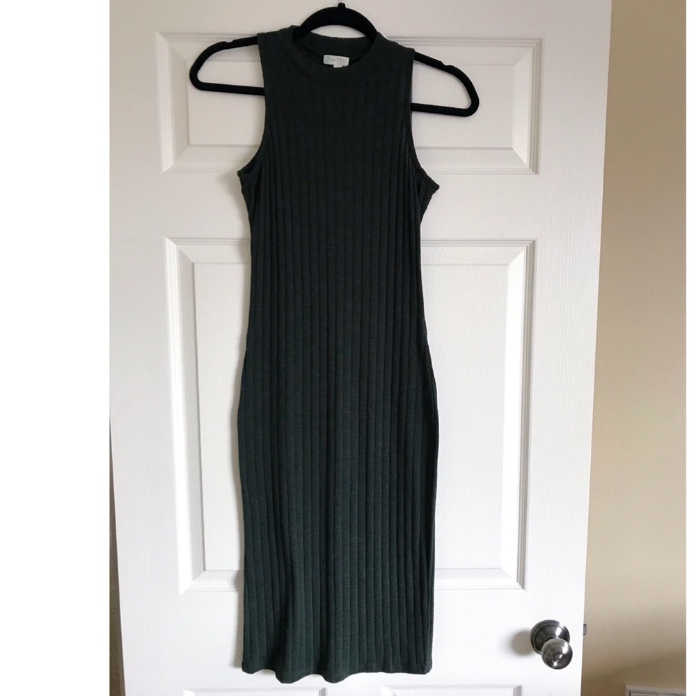 Dark Green High Neck Dress NWOT Size Small